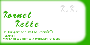 kornel kelle business card